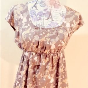 Calvin Klein Babydoll Print Top